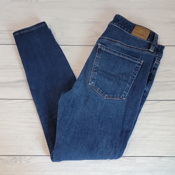 American Eagle Outfitters Denim - American Eagle Blue Denim Jeggings High-Rise Womens Size 6